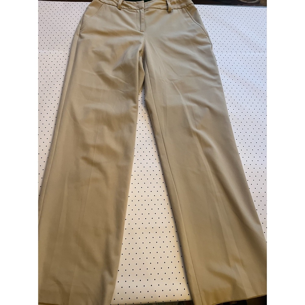 Liz Claiborne Audra Wide Leg Dress Pants‎ Beige Trouser Size 6